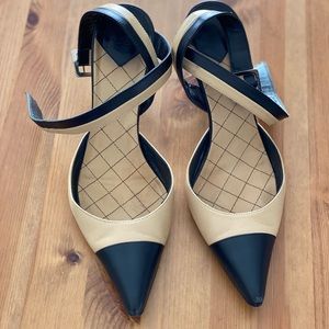 Chanel Slingback Two-Tone Heels